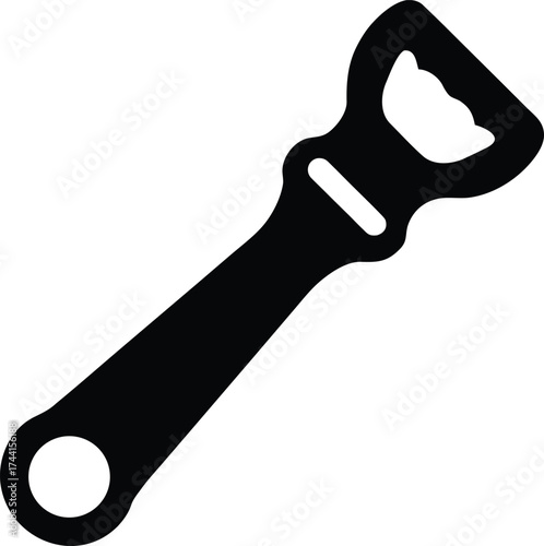 Bottle opener tool silhouette vector graphic eps scalable