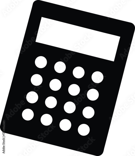Calculator silhouette vector illustration eps scalable icon