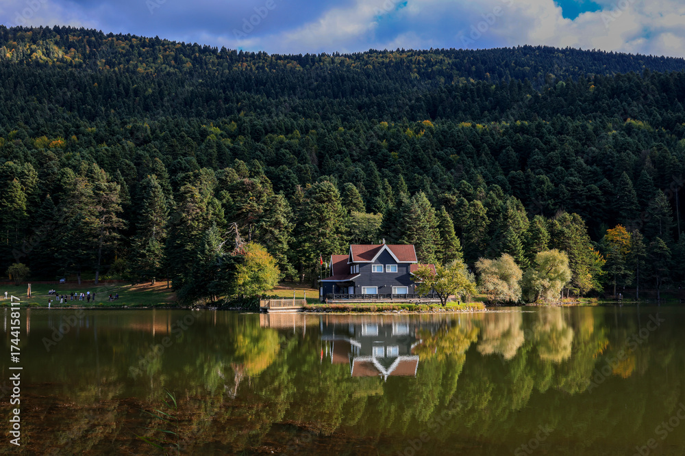 Obraz premium Gölcük nature park in Bolu Türkiye 