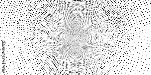 Circular starburst explosion texture. Distressed uneven grunge background. Abstract vector illustration. Overlay to create interesting effect and depth. Isolated on white background.