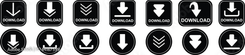 Download Arrow Icons set for Digital Files and Web Applications