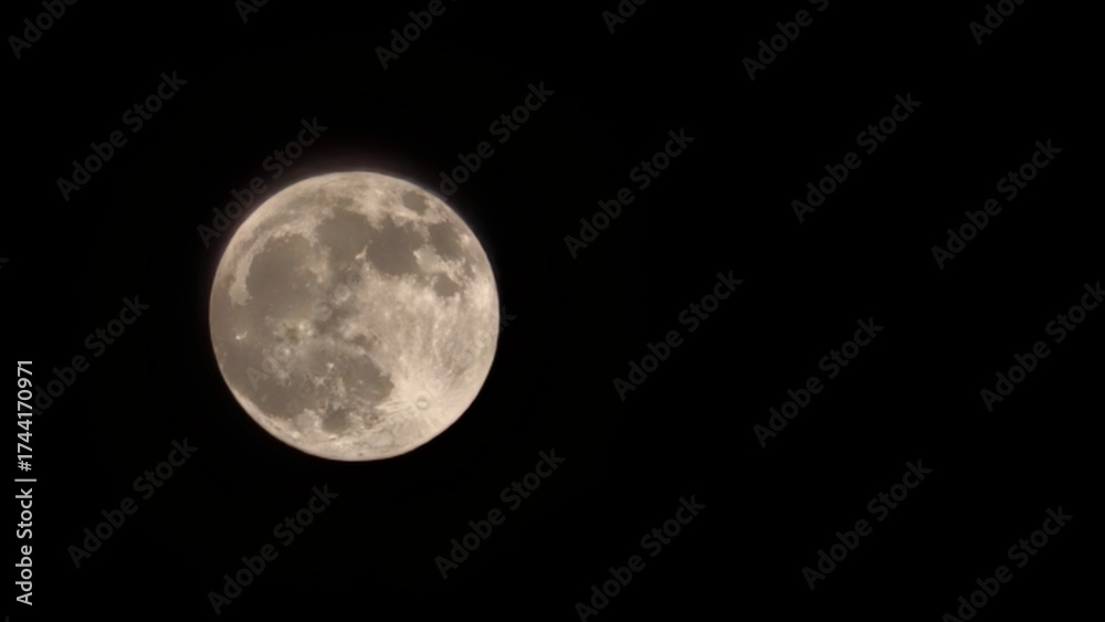 Obraz premium full moon on black