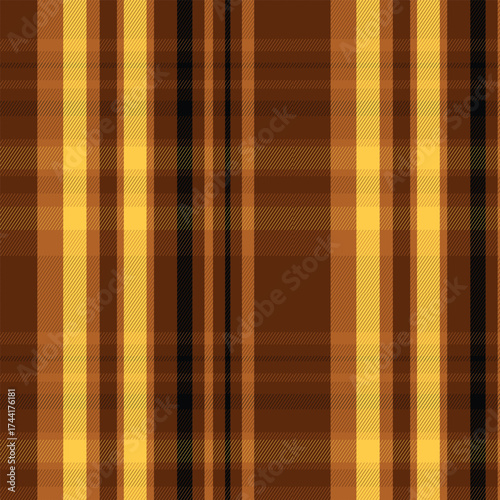 Seamless plaid, black, yellow, brown, mixed to create a pattern that can be used to design clothes, skirts, pants, 