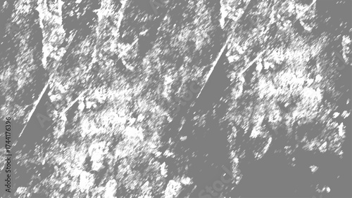 Abstract texture background in white and gray tones with distressed, rough surface, scratches, and noise. Worn, aged look perfect for overlays, vintage design, or industrial grunge art.
