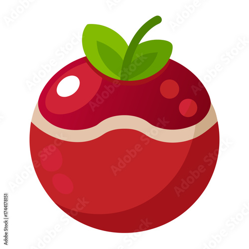 red apple vector illustration