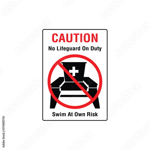 Caution No Trespassing Warning Sign Vertical Vector Illustration for Private Property Security.