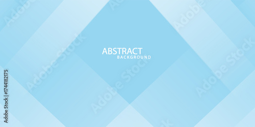 Paper Cut Blue color background abstract art vector