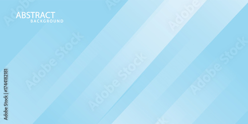 Paper Cut Blue color background abstract art vector