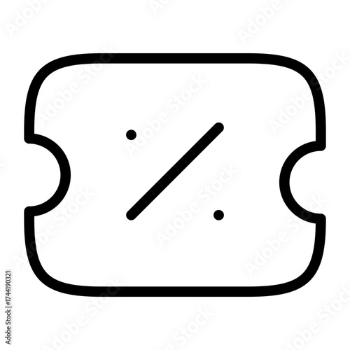 Vector art of discount coupon icon vector