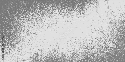 Grey brush stroke background. Gray ink splash on backdrop. Brush background for wallpaper, paint splatter template, dirt banner, watercolor design, dirty texture. Trendy brush background, vector