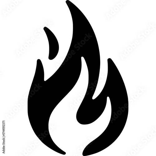 Fiery Blaze Icon: A stylized icon captures the intense energy and mesmerizing form of a burning flame. 