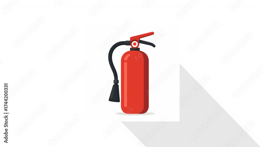 Obraz premium Fire Extinguisher Safety Icon