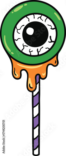 illustration halloween candy hand drawn outline concept
