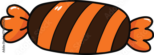 illustration halloween candy hand drawn outline concept