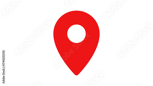 Free Download Red Filled Map Location Icon. Transparent PNG Geo Position Symbol. - GFXLoad