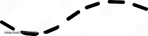 A black minimalist silhouette of a swimmer moving through water, representing sports, endurance, and aquatic activity in a clean symbolic style.
