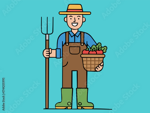 gardener with watering can