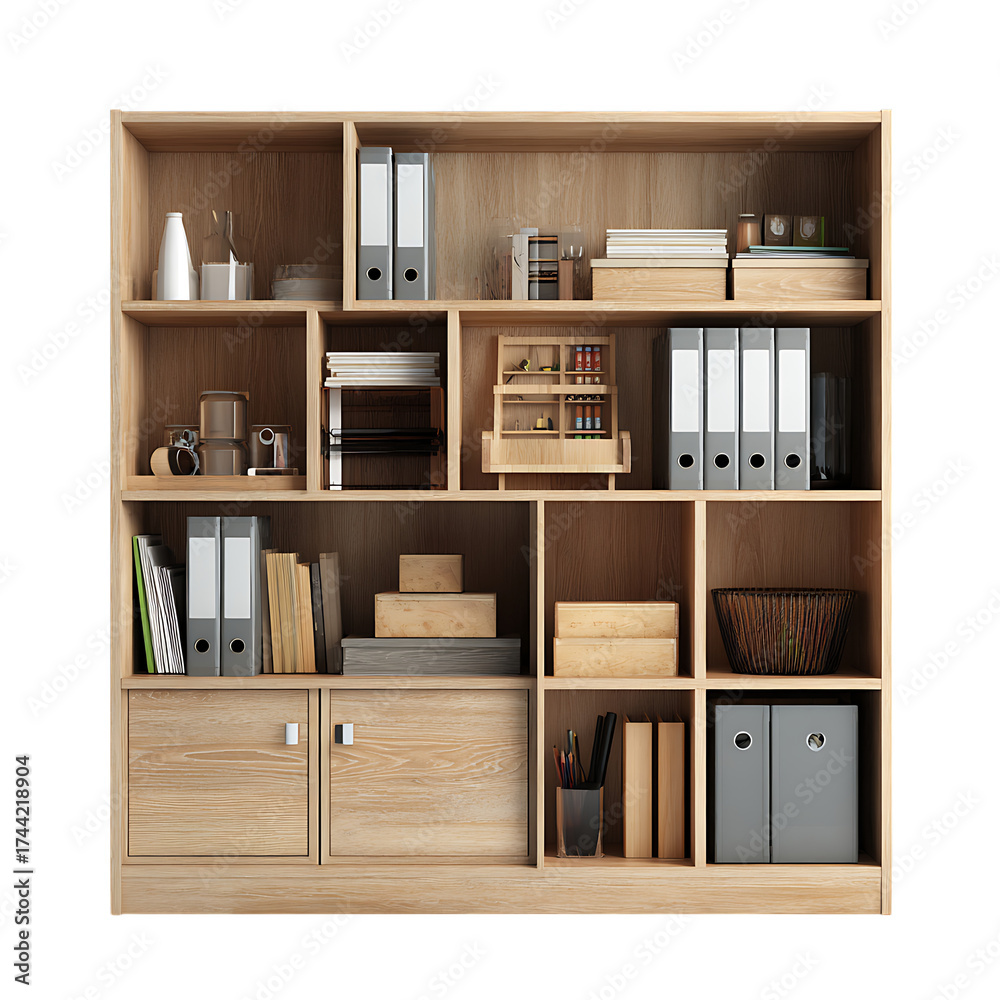 Fototapeta premium Wooden Office Storage