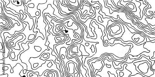 Topography vector background, banner, contour lines. Modern design with topographic wavy pattern design. Imitation of a geographical map shades. Technology