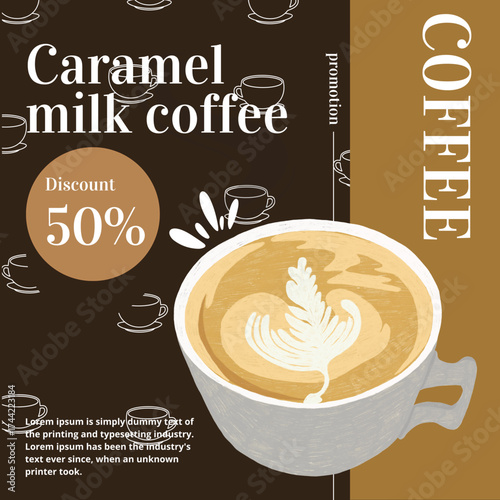 Coffee poster and flyer templates. Templates for marketing, advertising, banners, and posters.
