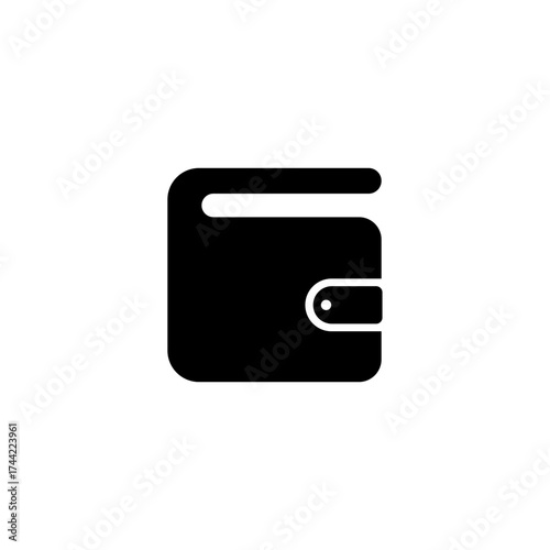 Sleek Wallet Icon Financial Management and Digital Payment Vector Graphic