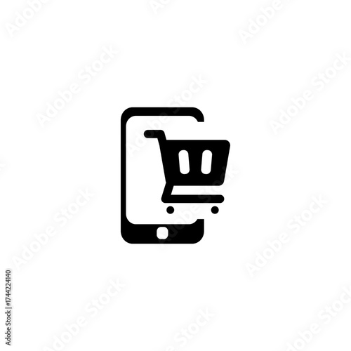 Mobile Shopping Seamless Online Store Experience with Cart on Smartphone