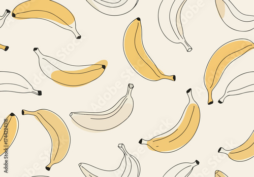 banana seamless background
