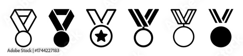 Collection of medal icons