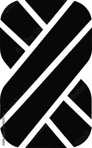 Bandage silhouette vector art illustration