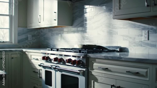 gas stove in the kitchen