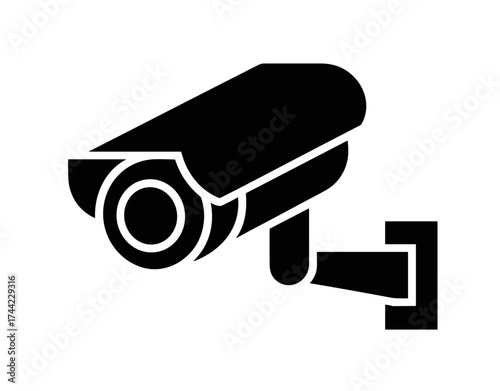 Black security camera icon