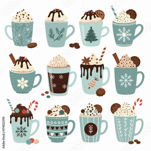 A Cozy Constellation of Christmas Mugs