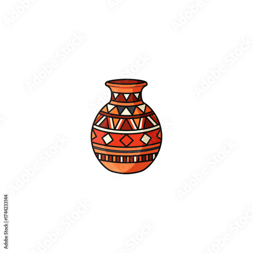 Pottery icon flat vector design.
