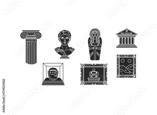 Museum exhibit icons