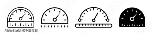 Set of speedometer icons