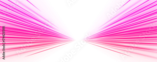 Vibrant pink and purple speed lines flow horizontally with glowing effects in PNG format. The combination of colors adds depth and a modern tech vibe. Great for futuristic digital visuals.
