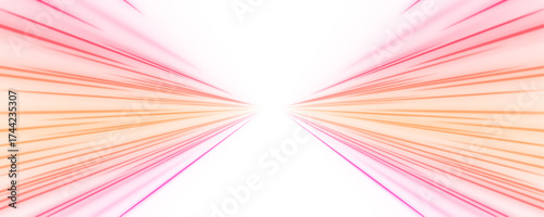 Vibrant pink speed lines flow horizontally with soft orange and yellow glows, showing fast motion in PNG format. The glowing vector-style image adds depth and light. Perfect for digital visuals.