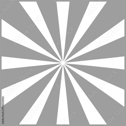 Radiating Sunburst Background with Glowing Light Rays