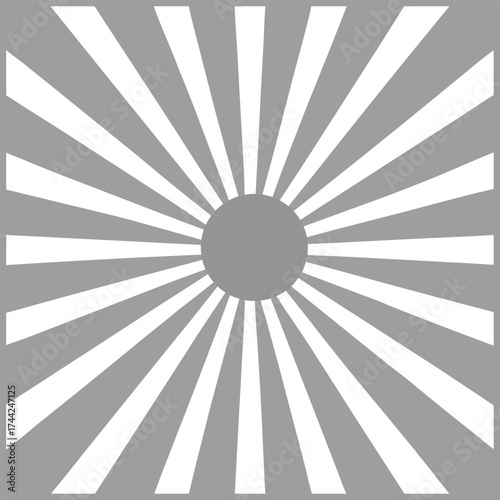 Radiating Sunburst Background with Glowing Light Rays