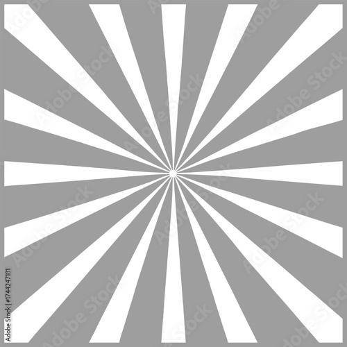 Radiating Sunburst Background with Glowing Light Rays