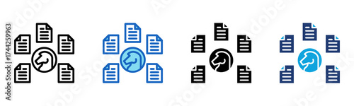 Strategic Alignment icon Multi Style Vector Illustration
