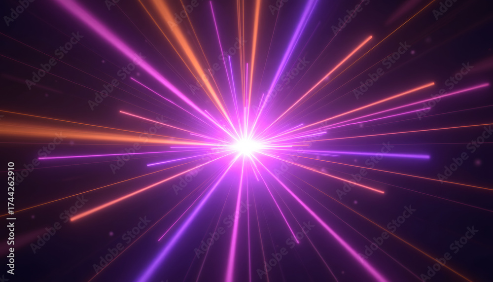 Naklejka premium Abstract burst of light and energy