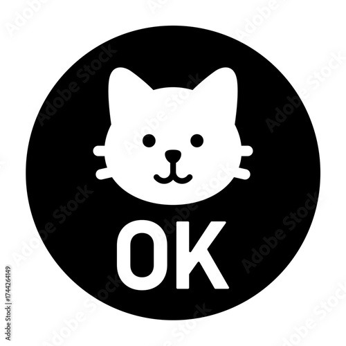 猫　OK　アイコン