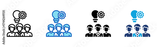 Best Team icon Multi Style Vector Illustration