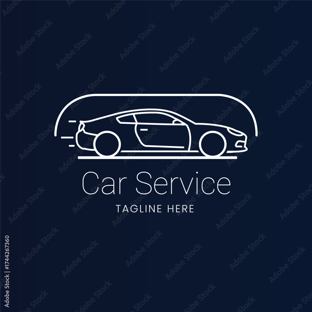 Fototapeta premium Automotive Repair & Car Service Garage Logo 