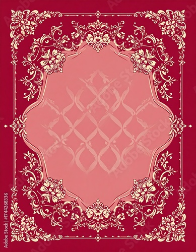 Ornate patterned rug design