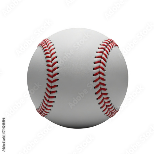 Realistic baseball isolated dynamic lighting action ready sports equipment isolated on transparent background