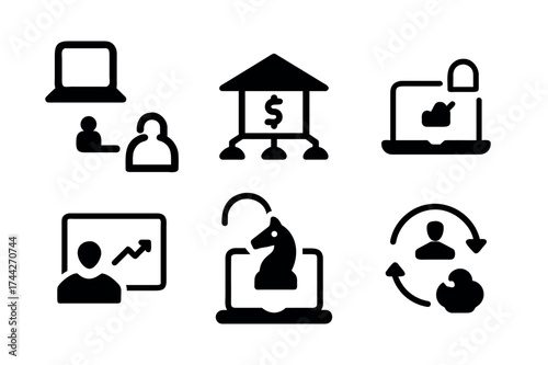 Business and Finance Icons Set