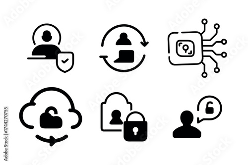 Cyber Security Icon Set