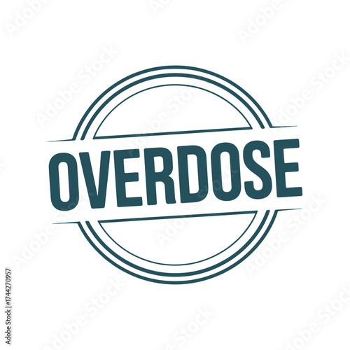 Overdose warning stamp graphic